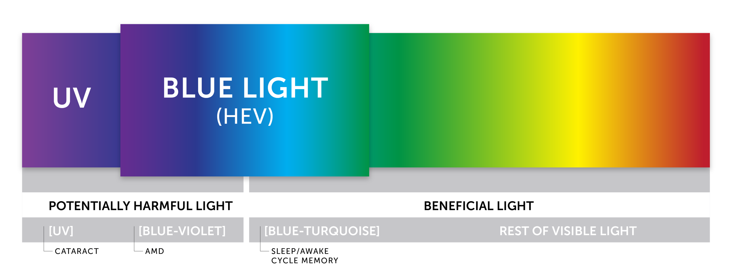 Image of blue light shown in light spectrum.